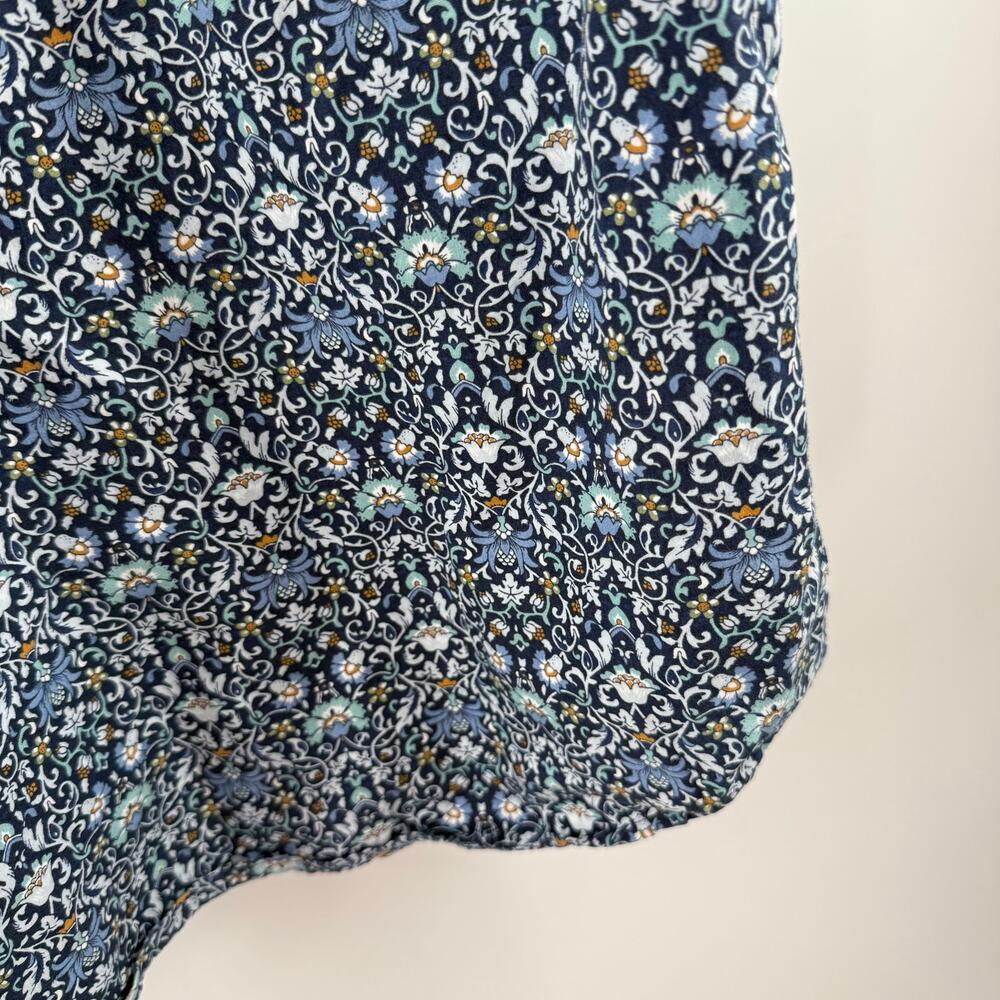 UNTUCKit Alverdi Shirt Men’s Large short sleeve blue floral button down 40643 - Picture 12 of 16
